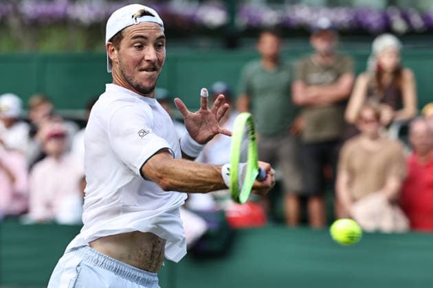 Jan-Lennard Struff, GER , during first round of 2026 All England Lawn Tennis Championships at Wimbledon, mens singles, London, 29 06 2026; - *** Jan Lennard Struff, GER, during the first round of the 2026 All England Lawn Tennis Championships at Wimbledon, men s singles, London, June 29, 2026 