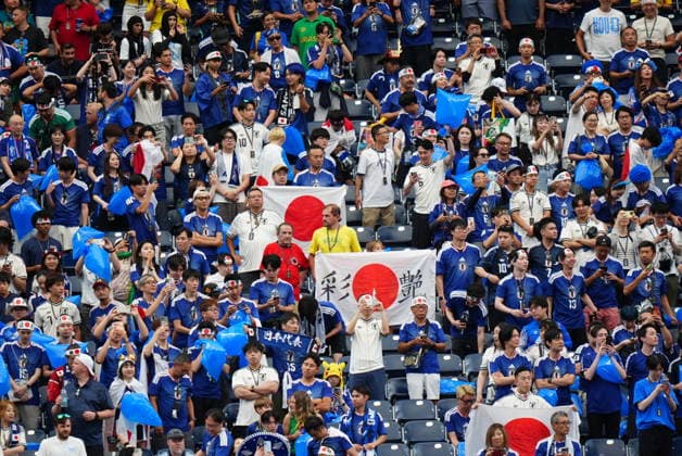 Brazil v Japan - FIFA World Cup, WM, Weltmeisterschaft, Fussball 2026 - Round of 32 HOUSTON, USA - JUNE 29: Fans support their team prior the FIFA World Cup 2026 Round of 32 match between Brazil and Japan at Houston Stadium (NRG Stadium) on June 29, 2026 in Houston, Texas. Hakan Akgun Anadolu Texas United States. Editorial use only. Please get in touch for any other usage.  Copyright: x2026xAnadoluxHakanxAkgunx