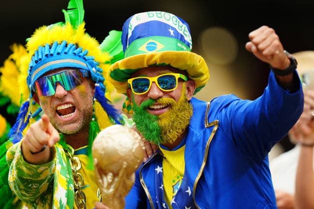 Brazil v Japan - FIFA World Cup, WM, Weltmeisterschaft, Fussball 2026 - Round of 32 HOUSTON, USA - JUNE 29: Fans support their team prior the FIFA World Cup 2026 Round of 32 match between Brazil and Japan at Houston Stadium (NRG Stadium) on June 29, 2026 in Houston, Texas. Hakan Akgun Anadolu Texas United States. Editorial use only. Please get in touch for any other usage.  Copyright: x2026xAnadoluxHakanxAkgunx
