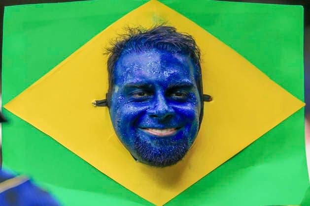 Brazil supporters cheer ahead of the 2026 FIFA World Cup, WM, Weltmeisterschaft, Fussball round-of-32 soccer match between Brazil and Japan, in Houston, United States, 29 June 2026. 2026 FIFA World Cup - round of 32 - Brazil vs. Japan !ACHTUNG: NUR REDAKTIONELLE NUTZUNG!  Copyright: xCarlosxRamirezx GRAF7725 20260629-55020746486_1