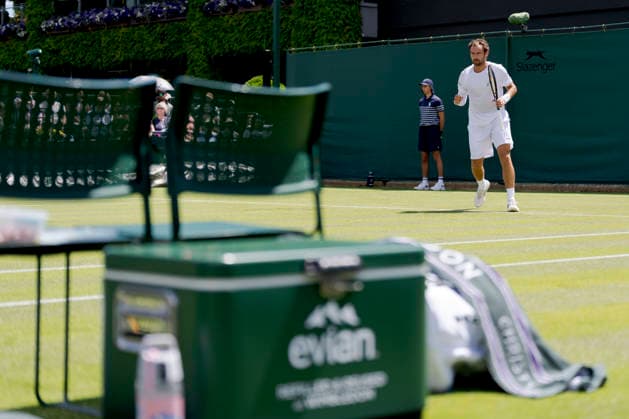 2026-06-29 The Championships - Wimbledon 2026 - Day One LONDON, UNITED KINGDOM - JUNE 29: Roman Safiullin of Russia during Day One of the The Championships - Wimbledon 2026 at All England Lawn Tennis and Croquet Club on June 29, 2026 in London, England. (Photo by Marleen Fouchier BSR Agency) London United Kingdom Content not available for redistribution in The Netherlands directly or indirectly through any third parties. Copyright: xBSRxAgencyx