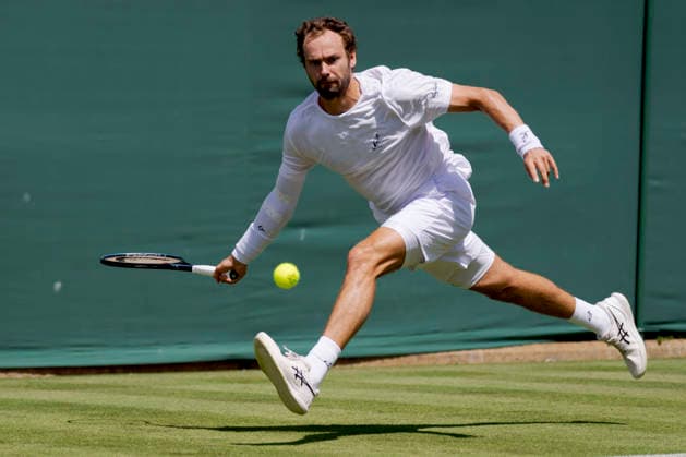 2026-06-29 The Championships - Wimbledon 2026 - Day One LONDON, UNITED KINGDOM - JUNE 29: Roman Safiullin of Russia during Day One of the The Championships - Wimbledon 2026 at All England Lawn Tennis and Croquet Club on June 29, 2026 in London, England. (Photo by Marleen Fouchier BSR Agency) London United Kingdom Content not available for redistribution in The Netherlands directly or indirectly through any third parties. Copyright: xBSRxAgencyx