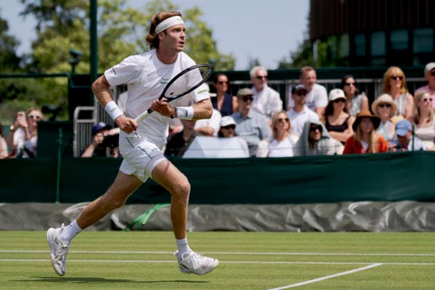2026-06-29 The Championships - Wimbledon 2026 - Day One LONDON, UNITED KINGDOM - JUNE 29: Andrey Rublev of Russia during Day One of the The Championships - Wimbledon 2026 at All England Lawn Tennis and Croquet Club on June 29, 2026 in London, England. (Photo by Marleen Fouchier BSR Agency) London United Kingdom Content not available for redistribution in The Netherlands directly or indirectly through any third parties. Copyright: xBSRxAgencyx