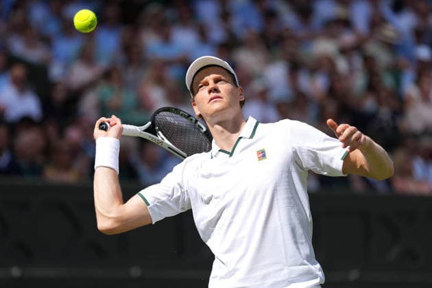 2026-06-29 The Championships - Wimbledon 2026 - Day One LONDON, UNITED KINGDOM - JUNE 29: Jannik Sinner of Italy during Day One of the The Championships - Wimbledon 2026 at All England Lawn Tennis and Croquet Club on June 29, 2026 in London, England. (Photo by Marleen Fouchier BSR Agency) London United Kingdom Content not available for redistribution in The Netherlands directly or indirectly through any third parties. Copyright: xBSRxAgencyx