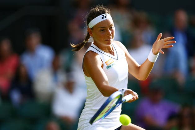 Teodora Kostovic during her first round match Wimbledon Tennis Championships, Day 1, The All England Lawn Tennis and Croquet Club, London, UK - 29 Jun 2026London The All England Lawn Tennis and United Kingdom  Copyright: xJamesxMarsh Shutterstockx 16964101ee