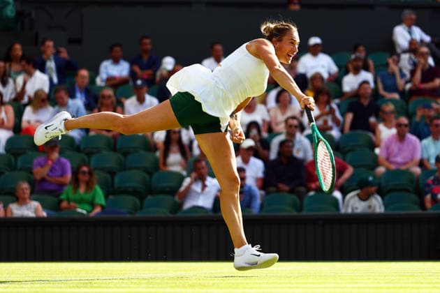 Aryna Sabalenka during her first round match Wimbledon Tennis Championships, Day 1, The All England Lawn Tennis and Croquet Club, London, UK - 29 Jun 2026London The All England Lawn Tennis and United Kingdom  Copyright: xJamesxMarsh Shutterstockx 16964101em