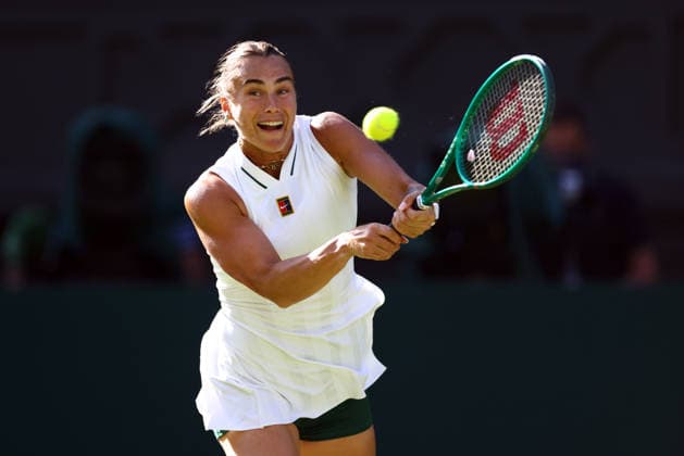 Aryna Sabalenka during her first round match Wimbledon Tennis Championships, Day 1, The All England Lawn Tennis and Croquet Club, London, UK - 29 Jun 2026London The All England Lawn Tennis and United Kingdom  Copyright: xJamesxMarsh Shutterstockx 16964101ek
