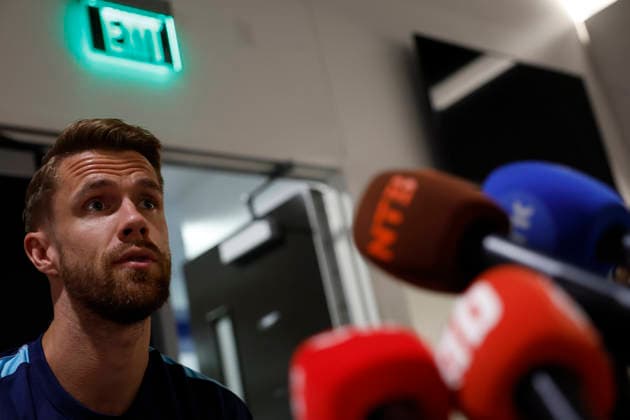 Norway national team, Nationalteam defender Kristoffer Ajer during the press conference, PK, Pressekonferenz at Southern Methodist University in Dallas, United States, 29 June 2026. Norway national team press conference !ACHTUNG: NUR REDAKTIONELLE NUTZUNG!  Copyright: xMariscalx GRAF7760 20260629-55020747101_1