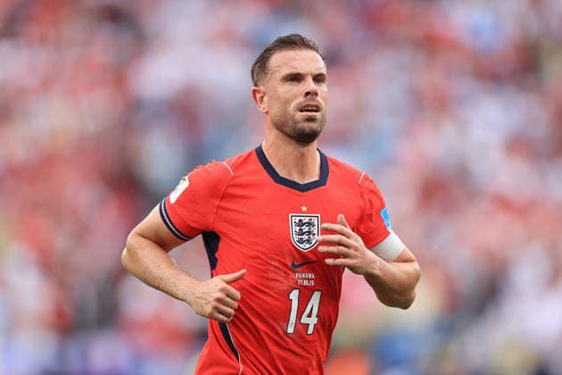 Football - FIFA World Cup, WM, Weltmeisterschaft, Fussball - Group L - Panama v England 27th June 2026 - FIFA World Cup - Group L - Panama v England - Jordan Henderson of England - Photo: Simon Stacpoole Offside. New Jersey USA *** Fußball – FIFA-Weltmeisterschaft, Gruppe L: Panama gegen England, 27. Juni 2026 – FIFA-Weltmeisterschaft, Gruppe L: Panama gegen England – Jordan Henderson (England), Foto: Simon Stacpoole – Abseits – New Jersey, USA  Copyright: xSimonxStacpoolexOffside