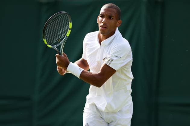 Felix Auger Aliassime during his first round match Wimbledon Tennis Championships, Day 1, The All England Lawn Tennis and Croquet Club, London, UK - 29 Jun 2026London The All England Lawn Tennis and United Kingdom  Copyright: xKieranxMcManus Shutterstockx 16964107eg