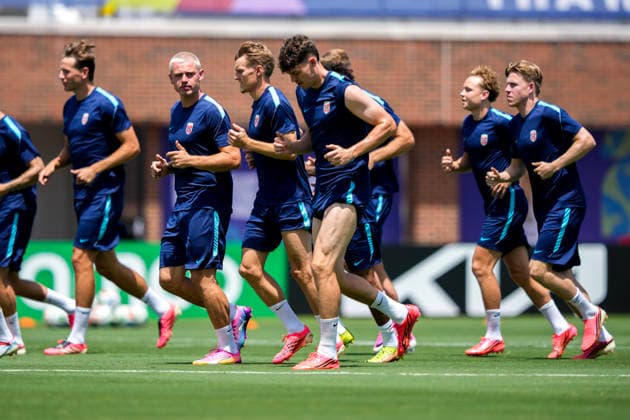 World Cup 2026 Dallas, Texas , USA 20260629. Training with the Norwegian men s national football team at (SMU) Southern Methodist University in Dallas. Photo: Fredrik Varfjell NTB Dallas, Texas United States EDITORIAL USE ONLY. RESTRICTED USE FOR BETTING COMPANIES Ref:_SPOeiBh-mXdvbo.jpg *** 2026 World Cup, Dallas, Texas, USA, June 29, 2026. Training with the Norwegian men s national soccer team at SMU (Southern Methodist University) in Dallas. Photo by Fredrik Varfjell, NTB. Dallas, Texas, United States. EDITORIAL USE ONLY. RESTRICTED USE FOR BETTING COMPANIES.  Copyright: xFredrikxVarfjellx xNTBx