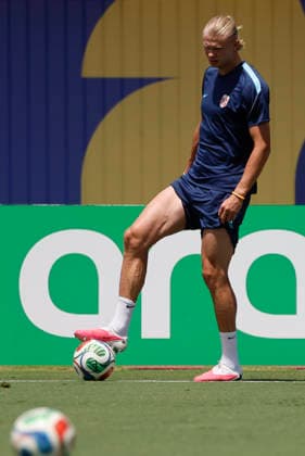 Norway national team, Nationalteam striker Erling Haaland during a training session at Southern Methodist University in Dallas, United States, 29 June 2026. Norway national team press conference, PK, Pressekonferenz !ACHTUNG: NUR REDAKTIONELLE NUTZUNG!  Copyright: xMariscalx GRAF7808 20260629-55020747401_1