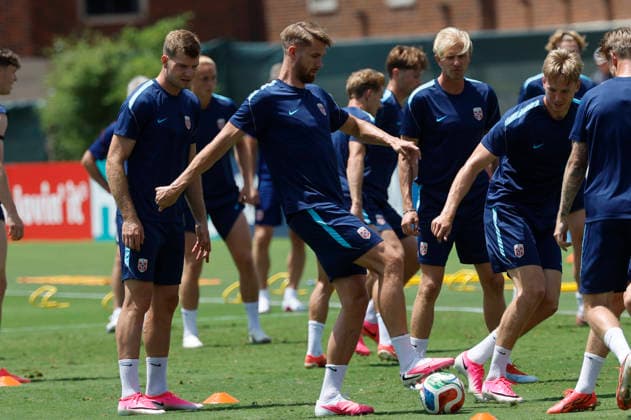 Norway national team, Nationalteam players during a training session at Southern Methodist University in Dallas, United States, 29 June 2026. Norway national team press conference, PK, Pressekonferenz !ACHTUNG: NUR REDAKTIONELLE NUTZUNG!  Copyright: xMariscalx GRAF7811 20260629-55020747528_1