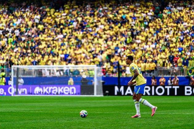 260629 Gabriel Magalhaes of Brazil during the FIFA World Cup, WM, Weltmeisterschaft, Fussball 2026 round of 32 football match between Brazil and Japan on June 29, 2026 in Houston. Photo: Ludvig Thunman BILDBYRAN kod LT LT0809 fotboll football soccer fotball vm fotbolls-vm fotball-vm fotbolls-vm 2026 fifa world cup 2026 sextondelsfinal round of 32 day 19 bbeng *** June 29, 2026: Gabriel Magalhaes of Brazil during the FIFA World Cup 2026 Round of 32 soccer match between Brazil and Japan on June 29, 2026 in Houston. Photo by Ludvig Thunman. BILDBYRAN code LT LT0809 soccer football fotball World Cup soccer World Cup 2026 FIFA World Cup 2026 round of 32 Day 19 bbeng  Copyright: LUDVIGxTHUNMAN BB260629LT032