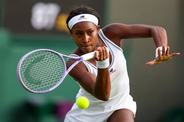 Coco Gauff during her first round match Wimbledon Tennis Championships, Day 1, The All England Lawn Tennis and Croquet Club, London, UK - 29 Jun 2026London The All England Lawn Tennis and United Kingdom  Copyright: xKieranxMcManus Shutterstockx 16964107ey