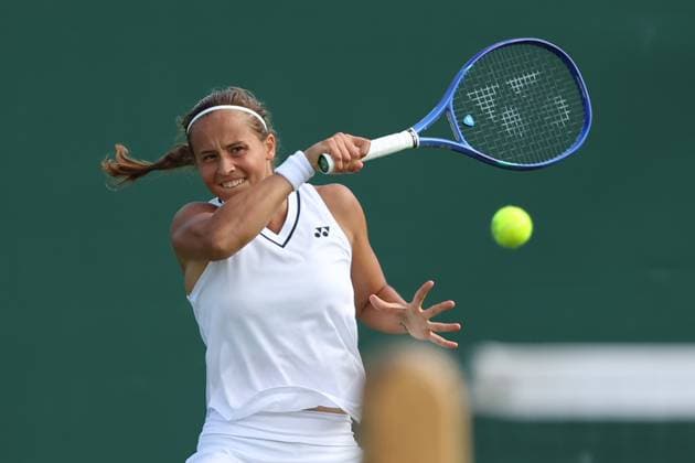 The Championships Wimbledon 2026- DAY 1- 29 06 2026 Great Britain, London, All England Lawn Tennis Club, The Championships Wimbledon 2026 - DAY 1- 29 06 2026 Belgian player Hanne Vandewinkel (BEL) pictured during her first round against American player Claire Liu (USA) in London , All England Lawn Tennis Club at The Championships Wimbledon 2026 LONDON GREAT BRITAIN  Copyright: xMélaniexJeusettex