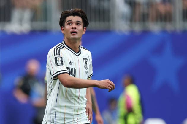 HOUSTON, TX - JUNE 29: Junya Ito 14 of Japan on the pitch after scoring a goal during the FIFA World Cup, WM, Weltmeisterschaft, Fussball 2026 Round of 32 match between Brazil and Japan on June 29, 2026, at Houston Stadium in Houston, Texas. (Photo by David Buono Icon Sportswire) SOCCER: JUN 29 FIFA World Cup 26 Round of 32 - Brazil vs Japan EDITORIAL USE ONLY Icon260629034