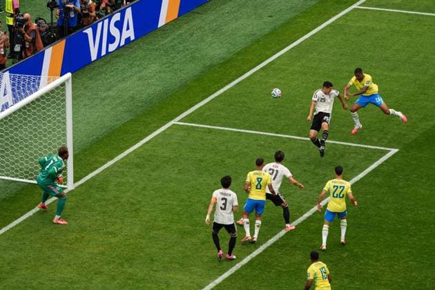 Rayan of Brazil heads the ball towards goal Brazil v Japan, 2026 FIFA World Cup, WM, Weltmeisterschaft, Fussball Round of 32, Football, Houston Stadium, Houston, Texas, USA - 29 Jun 2026Houston Houston Stadium Texas (TX) United States of America  Copyright: xIsmaelxAdnan Shutterstockx 16968921cl