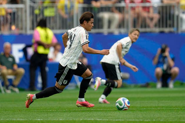 Kaishu Sano seen during FIFA World Cup, WM, Weltmeisterschaft, Fussball 2026 Round of 32 game between national teams of Brazil and Japan (Edmung Wong Ball Raw Images) Houston Houston Stadium USA Copyright: xEdmundxWongx edmundwong_brazil_japan_2526_1-13