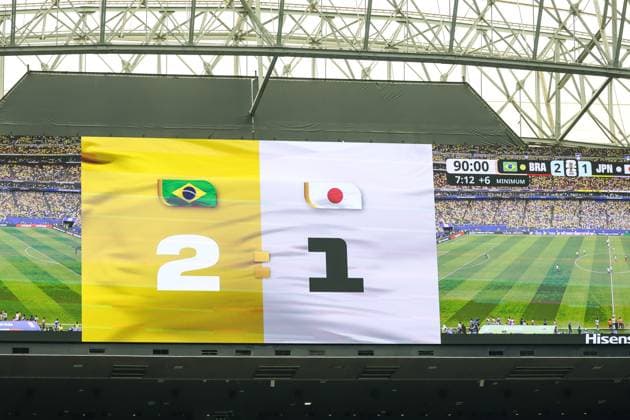 RECORD DATE NOT STATED FIFA World Cup, WM, Weltmeisterschaft, Fussball 2026 - Round of 32 - Brazil v Japan The final score was 2 1 after the FIFA World Cup 2026 Round of 32 match between Brazil and Japan at Houston Stadium, in Texas, United States, on Monday, June 29, 2026.(Foto: Vanessa Carvalho Brazil Photo Press IMAGO) Sports Copyright: xVanessaxCarvalhox