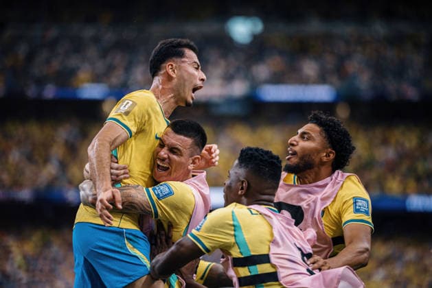 Brasil x Japão HOUSTON, TX - 29.06.2026: BRASIL X JAPaO - Gabriel Martinelli of Brazil celebrates after scoring the winning goal during the match between Brazil and Japan, valid for the Round of 32 of the 2026 World Cup, held at NRG Stadium in Houston, United States. (Photo: Marcelo Machado de Melo Fotoarena) x2974236x  MarceloxMachadoxdexMelo
