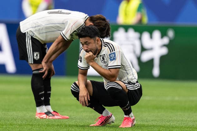 Players of Japan gestures after defeat after final whistle of he FIFA World Cup, WM, Weltmeisterschaft, Fussball 2026 Round of 32 match between Brazil and Japan at Houston Stadium in Houston, Texas, United States, on June 29th, 2026. (Photo by Riquelve Nata Sports Press Photo)  Copyright: xRiquelvexNata SportsxPressxPhotox Sportspressphoto_SPR180230