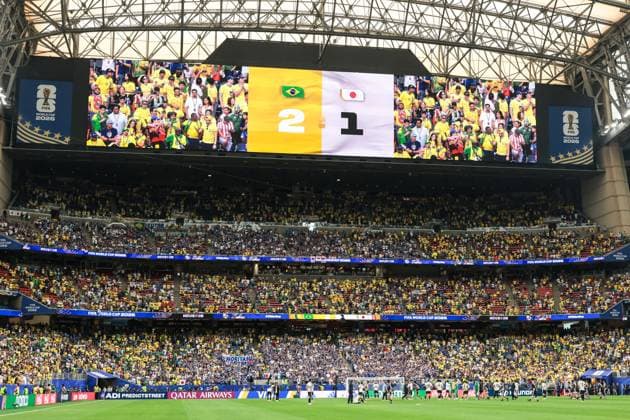RECORD DATE NOT STATED FIFA World Cup, WM, Weltmeisterschaft, Fussball 2026 - Round of 32 - Brazil v Japan A general view of the stadium before the FIFA World Cup 2026 Round of 32 match between Brazil and Japan at Houston Stadium, in Texas, United States, on Monday, June 29, 2026.(Foto: Vanessa Carvalho Brazil Photo Press IMAGO) Sports Copyright: xVanessaxCarvalhox