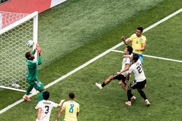 Brasil x Japão HOUSTON, TX - 29.06.2026: BRASIL X JAPaO - Casemiro, during the match between Brazil and Japan, valid for the round of 16 of the 2026 FIFA World Cup, WM, Weltmeisterschaft, Fussball held at NRG Stadium, in Houston, Texas, United States, this Monday (29). (Photo: Danilo Fernandes Fotoarena) x2974318x  DaniloxFernandes