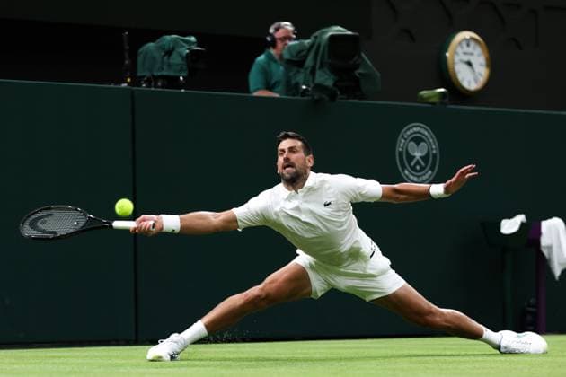 Novak Djokovic during his first round match Wimbledon Tennis Championships, Day 1, The All England Lawn Tennis and Croquet Club, London, UK - 29 Jun 2026London The All England Lawn Tennis and United Kingdom  Copyright: xKieranxMcManus Shutterstockx 16964107hm