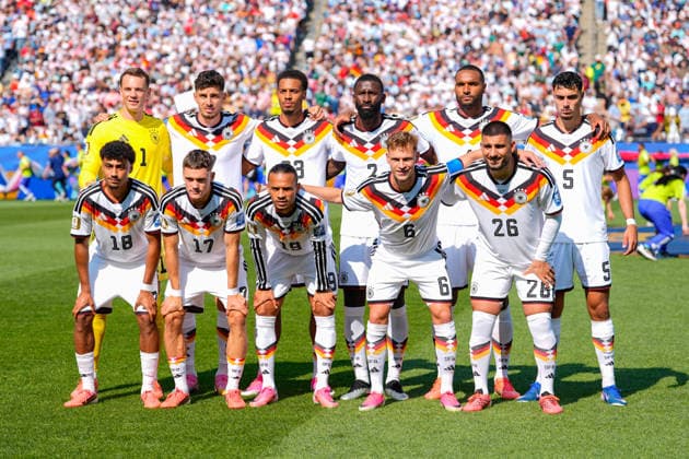 Mannschaftsbild der deutschen Startelf FIFA World Cup, WM, Weltmeisterschaft, Fussball 2026: Deutschland v Paraguay 29 June 2026, FIFA World Cup 2026: Germany v Paraguay (Round of 32) at Boston Stadium in Foxborough, Massachusetts, USA *** Team photo of the German starting lineup for the 2026 FIFA World Cup: Germany vs. Paraguay on June 29, 2026, Round of 32 at Boston Stadium in Foxborough, Massachusetts, USA Copyright: HMBxMedia xMarcoxBader