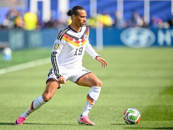 Leroy Sane (Germany) controls the Ball during the FIFA World Cup, WM, Weltmeisterschaft, Fussball 2026 Round Of 32 match between Germany and Paraguay at Boston Stadium on June 29, 2026 in Foxborough, United States. (Photo by Harry Langer DeFodi Images) - *** Leroy Sané of Germany controls the ball during the 2026 FIFA World Cup Round of 32 match between Germany and Paraguay at Boston Stadium on June 29, 2026, in Foxborough, United States. Photo by Harry Langer, DeFodi Images