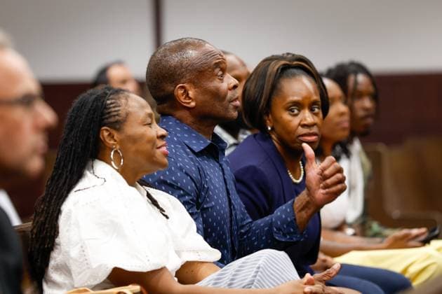 June 29, 2026, Tampa, Florida, USA: Friends and family members of Terrion Arnold, a Detroit Lions cornerback, react, when bond is set for him during his pretrial detention hearing inside courtroom 1 of the Hillsborough County Courthouse on Monday, June 29, 2026, in Tampa. Tampa USA - ZUMAs70_ 0860331581st Copyright: xJeffereexWoox