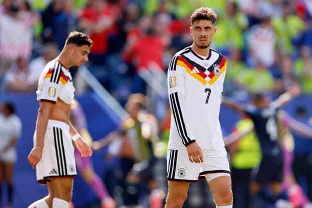 Germany v Paraguay: Round Of 32 - FIFA World Cup, WM, Weltmeisterschaft, Fussball 2026 Kai Havertz of Germany looks dejected during the FIFA World Cup 2026 Round Of 32 match between Germany and Paraguay at Boston Stadium on June 29, 2026 in Foxborough, Massachusetts. Foxborough Boston Stadium MA United States Copyright: xAllstarxPicturexLibraryxLtdx