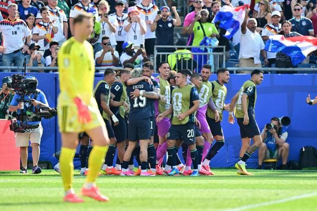 Boston Stadium, Boston (MA), June 29, 2026 - SPORTS WORLD CUP: GERMANY vs. PARAGUAY - GOAL by Paraguayan player Julio Encido - Match between GERMANY and PARAGUAY, valid for the second phase of the 2026 FIFA World Cup, WM, Weltmeisterschaft, Fussball held at Boston Stadium, Boston, on the afternoon of Monday, June 29 (Photo: Eduardo Carmim Photo Premium SPP) 30930 (Eduardo Carmim SPP)  Copyright: xEduardoxCarmimx xSPPx spp-en-EdCa-eduardo_carmim_photo_premium_492080