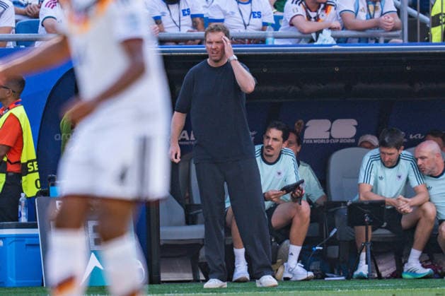 FIFA Fussball Weltmeisterschaft 2026, Sechszehntelfinale, Deutschland vs. Paraguay, 29.06.2026, Boston Stadium Julian Nagelsmann (Deutschland) unzufrieden unglücklich traurig sauer enttäuscht *** 2026 FIFA World Cup, Round of 32, Germany vs. Paraguay, June 29, 2026, Boston Stadium Julian Nagelsmann Germany dissatisfied, unhappy, sad, angry, disappointed Copyright: xBahhoxKarax