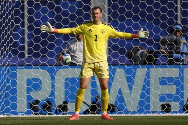 FIFA World Cup, WM, Weltmeisterschaft, Fussball 2026 - Round of 32 - Germany vs Paraguay Goalkeeper Manuel Neuer of Germany gestures during the FIFA World Cup 2026 Round of 32 match Germany against Paraguay, in Boston, Massachusetts, USA, 29 June 2026. FOXBOROUGH United States  Copyright: xGREGxCOOPERx