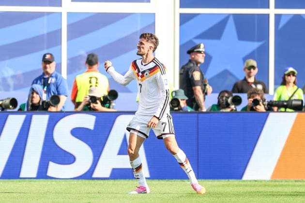 RECORD DATE NOT STATED FIFA World Cup, WM, Weltmeisterschaft, Fussball 2026 - Round of 32 - Germany v Paraguay Kai Havertz player of Germany celebrates his goal during the FIFA World Cup 2026 Round of 32 match between Germany and Paraguay at Boston Stadium, in Foxborough, United States, on Monday, June 29, 2026.(Foto: William Volcov Brazil Photo Press IMAGO) Sports Foxborough MA United States of America Copyright: xWILLIAMxVOLCOVx