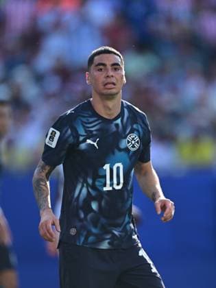 Germany v Paraguay - FIFA World Cup, WM, Weltmeisterschaft, Fussball 2026 - Round of 32 FOXBOROUGH, USA - JUNE 29: Miguel Almiron of Paraguay in action during the 2026 FIFA World Cup Round of 32 match between Germany and Paraguay at Boston Stadium (Gillette Stadium) in Foxborough, Massachusetts, United States on June 29, 2026. Abdulhamid Hosbas Anadolu Massachusetts United States. Editorial use only. Please get in touch for any other usage.  Copyright: x2026xAnadoluxAbdulhamidxHosbasx
