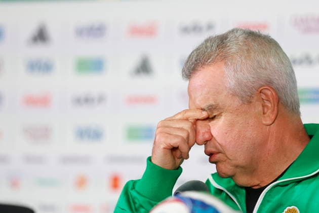 FIFA World Cup, WM, Weltmeisterschaft, Fussball 2026 - Mexico press conference, PK, Pressekonferenz Mexico s head coach Javier Aguirre gestures during a press conference in Mexico City, Mexico, 29 June 2026. MEXICO CITY Mexico  Copyright: xSASHENKAxGUTIERREZx