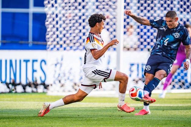 FIFA Fussball Weltmeisterschaft 2026, Sechszehntelfinale, Deutschland vs. Paraguay, 29.06.2026, Boston Stadium Nathaniel Brown (Deutschland) *** 2026 FIFA World Cup, Round of 32, Germany vs. Paraguay, June 29, 2026, Boston Stadium, Nathaniel Brown, Germany Copyright: xBahhoxKarax
