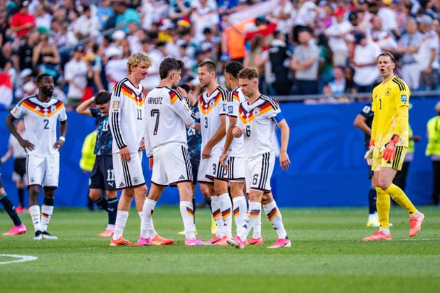 FIFA Fussball Weltmeisterschaft 2026, Sechszehntelfinale, Deutschland vs. Paraguay, 29.06.2026, Boston Stadium Antonio Rüdiger (Deutschland) Nick Woltemade (Deutschland) Kai Havertz (Deutschland) Waldemar Anton (Deutschland) Joshua Kimmich (Deutschland) Manuel Neuer (Deutschland) *** 2026 FIFA World Cup, Round of 32, Germany vs. Paraguay, June 29, 2026, Boston Stadium Antonio Rüdiger (Germany) Nick Woltemade (Germany) Kai Havertz (Germany) Waldemar Anton (Germany) Joshua Kimmich (Germany) Manuel Neuer (Germany) Copyright: xBahhoxKarax