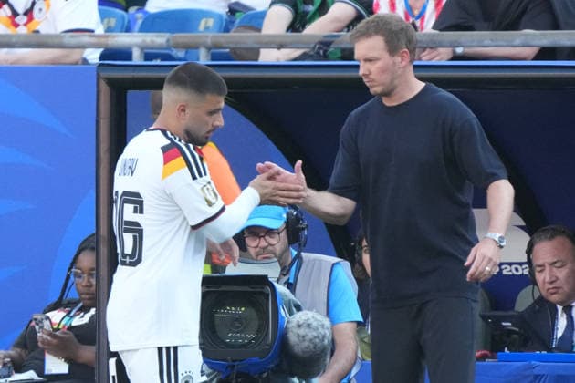 Deniz Undav (Deutschland Germany) wird ausgewechselt - Boston 29.06.2026: Deutschland vs. Paraguay, Gilette Stadium, World Cup 26 Sechzehntel-Finale *** Deniz Undav (Germany) is substituted in Boston on June 29, 2026, in the Germany vs. Paraguay match at Gilette Stadium, World Cup Round of 16