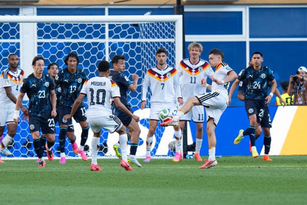 Florian Wirtz (Germany, 17) schieß7 auf das Tor von Paraguay FIFA World Cup, WM, Weltmeisterschaft, Fussball 2026: Deutschland v Paraguay 29 June 2026, FIFA World Cup 2026: Germany v Paraguay (Round of 32) at Boston Stadium in Foxborough, Massachusetts, USA *** Florian Wirtz of Germany, 17, shoots at Paraguay s goal in the 2026 FIFA World Cup match between Germany and Paraguay on June 29, 2026, at Boston Stadium in Foxborough, Massachusetts, USA Copyright: HMBxMedia xMarcoxBader