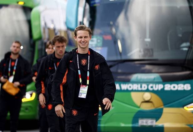 MONTERREY - Frenkie de Jong or the Netherlands ahead of the 2026 FIFA World Cup, WM, Weltmeisterschaft, Fussball knockout phase match between the Netherlands and Morocco at the Monterrey Stadium on June 29, 2026, in Monterrey, Mexico. KOEN VAN WEEL ANP FIFA World Cup 2026 - round of 32 2026 xVIxANPxSportx xxANPxIVx 562408719 originalFilename: 562408719.jpg