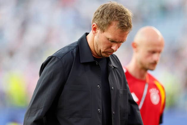 Germany v Paraguay: Round Of 32 - FIFA World Cup, WM, Weltmeisterschaft, Fussball 2026 Julian Nagelsmann, Head Coach of Germany looks dejected after defeat in the FIFA World Cup 2026 Round Of 32 match between Germany and Paraguay at Boston Stadium on June 29, 2026 in Foxborough, Massachusetts. Foxborough Boston Stadium MA United States Copyright: xAllstarxPicturexLibraryxLtdx