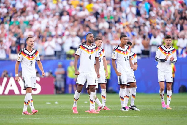 Germany v Paraguay: Round Of 32 - FIFA World Cup, WM, Weltmeisterschaft, Fussball 2026 Players of Germany react during the FIFA World Cup 2026 Round Of 32 match between Germany and Paraguay at Boston Stadium on June 29, 2026 in Foxborough, Massachusetts. Foxborough MA United States  Copyright: xJosexBretonx originalFilename:bretonhernandez-germanyv260629_npjOR.jpg