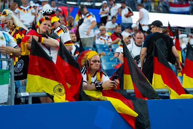 Enttäuschte deutsche Fans nach der Niederlage FIFA World Cup, WM, Weltmeisterschaft, Fussball 2026: Deutschland v Paraguay 29 June 2026, FIFA World Cup 2026: Germany v Paraguay (Round of 32) at Boston Stadium in Foxborough, Massachusetts, USA *** Disappointed German fans after the loss in the 2026 FIFA World Cup match between Germany and Paraguay on June 29, 2026, in the Round of 32 at Boston Stadium in Foxborough, Massachusetts, USA Copyright: HMBxMedia xMarcoxBader
