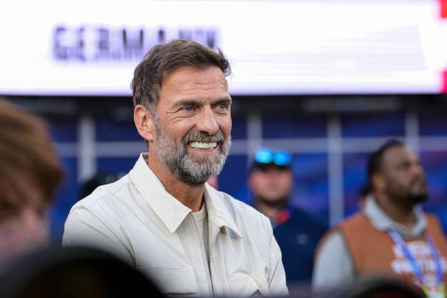 Fußball, WM 2026, 20260629, Deutschland - Paraguay. Im Bild Jürgen KLOPP fiebert mit. Foxborough Boston-Stadion Massachusetts Vereinigte Staaten von Amerika *** Soccer, 2026 World Cup, 20260629, Germany vs. Paraguay. Pictured: Jürgen Klopp cheering on the team at Foxborough Stadium in Boston, Massachusetts, United States of America Copyright: Passion2Press MarkusxFischerx