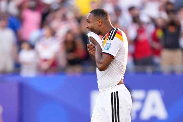 Germany v Paraguay: Round Of 32 - FIFA World Cup, WM, Weltmeisterschaft, Fussball 2026 Jonathan Tah of Germany reacts after missing a penalty kick during the FIFA World Cup 2026 Round Of 32 match between Germany and Paraguay at Boston Stadium on June 29, 2026 in Foxborough, Massachusetts. Foxborough MA United States  Copyright: xJosexBretonx originalFilename:bretonhernandez-germanyv260629_npM26.jpg