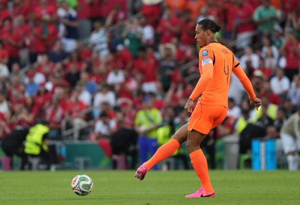 Netherlands v Morocco - FIFA World Cup, WM, Weltmeisterschaft, Fussball 2026 - Round of 32 MONTERREY, MEXICO - JUNE 29: Virgil van Dijk (4) of Netherlands in action during the 2026 FIFA World Cup Round of 32 match between Netherlands and Morocco at Estadio BBVA (Monterrey Stadium) in Monterrey, Mexico on June 29, 2026. Juancho Torres Anadolu Nuevo Leon Mexico. Editorial use only. Please get in touch for any other usage.  Copyright: x2026xAnadoluxJuanchoxTorresx
